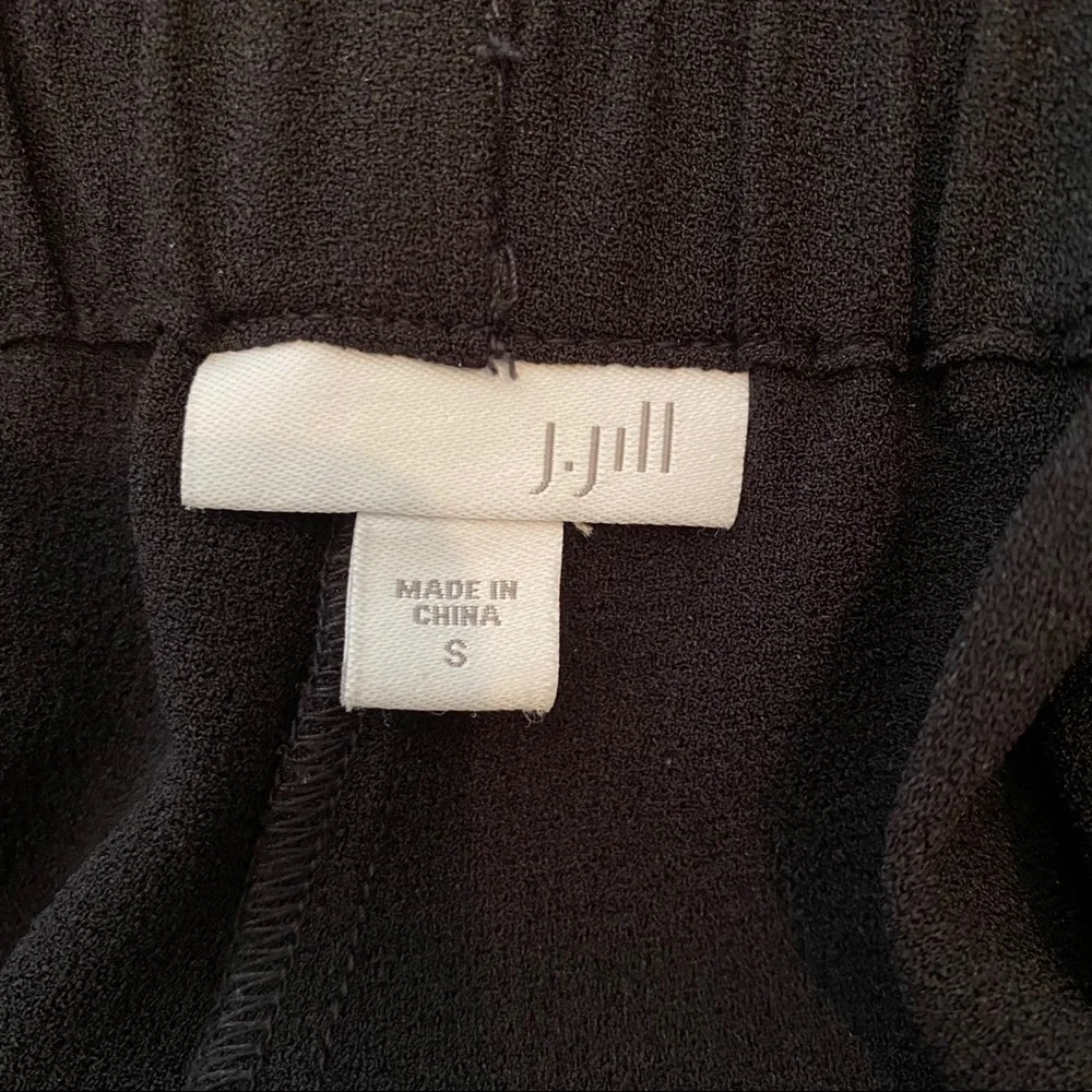 J. Jill black crepe pants with back elastic waist